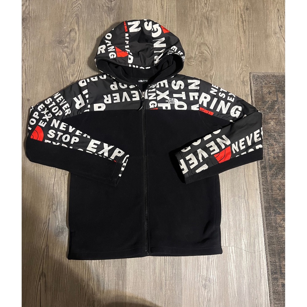 The North Face Youth Printed Fleece Never Stop Exploring Full Zip Size XL 18/20
